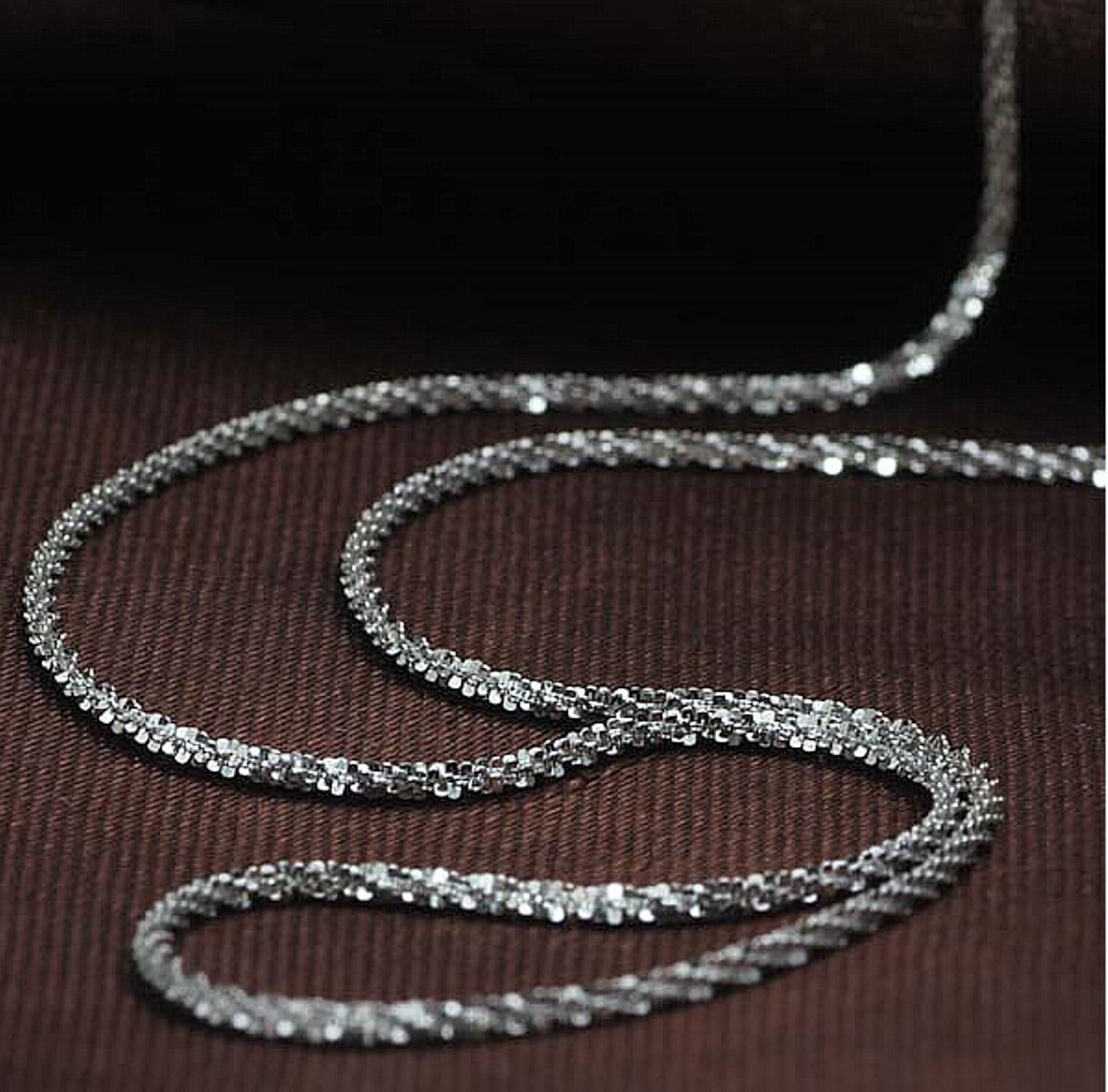 White gold chain for women