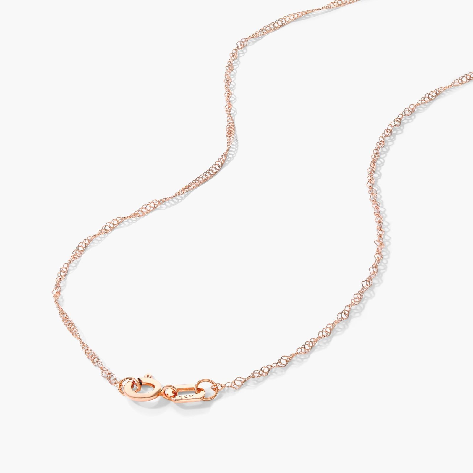 Rose gold necklace chain