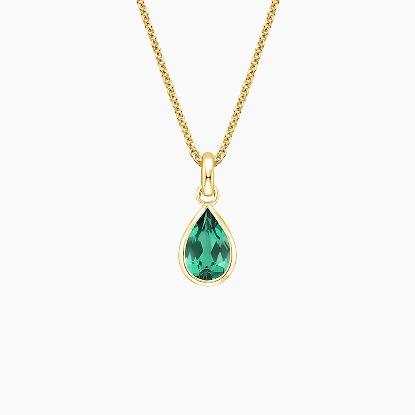 emerald pendant necklace