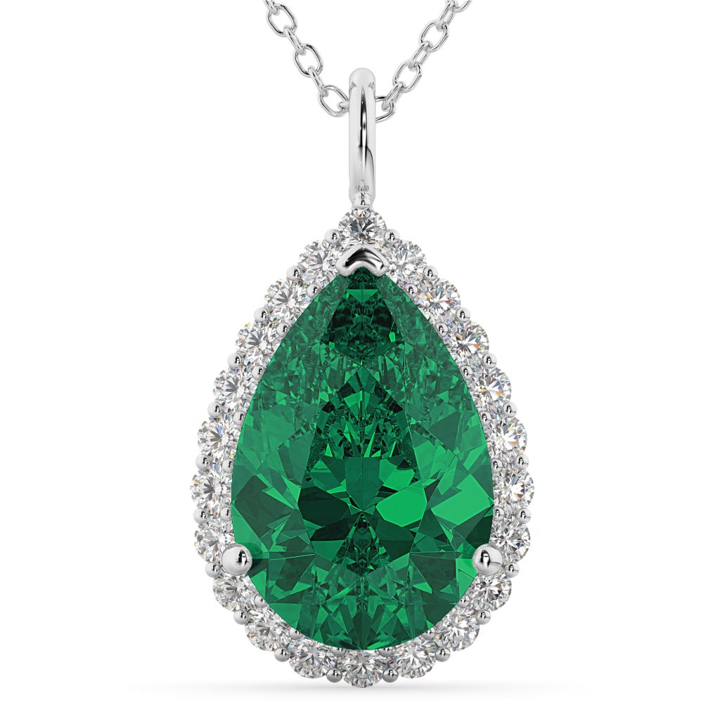 emerald pendant necklace