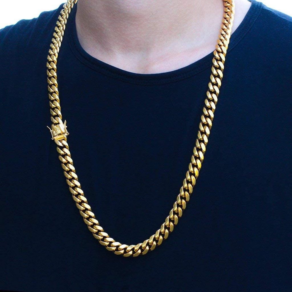 24k gold chain men's