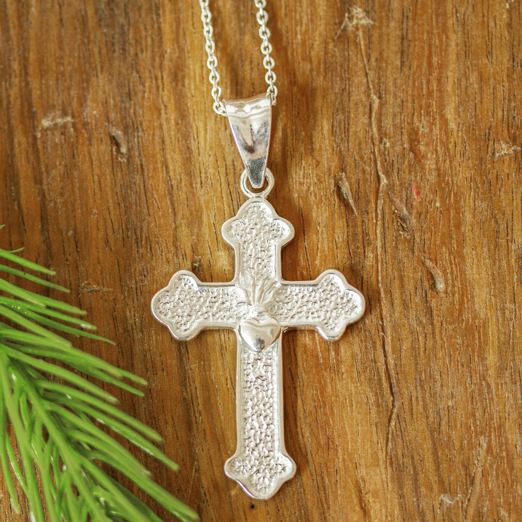 sterling silver cross pendant