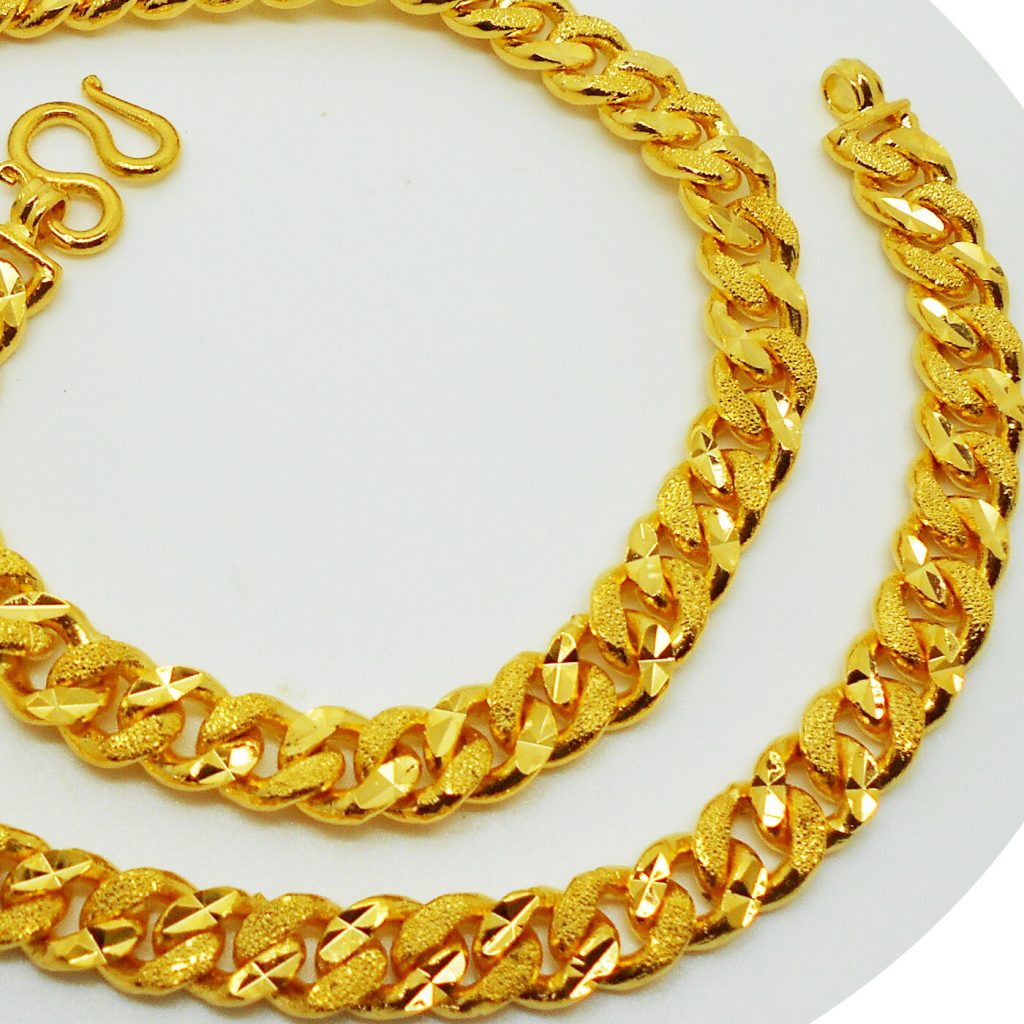 24k gold chain men's