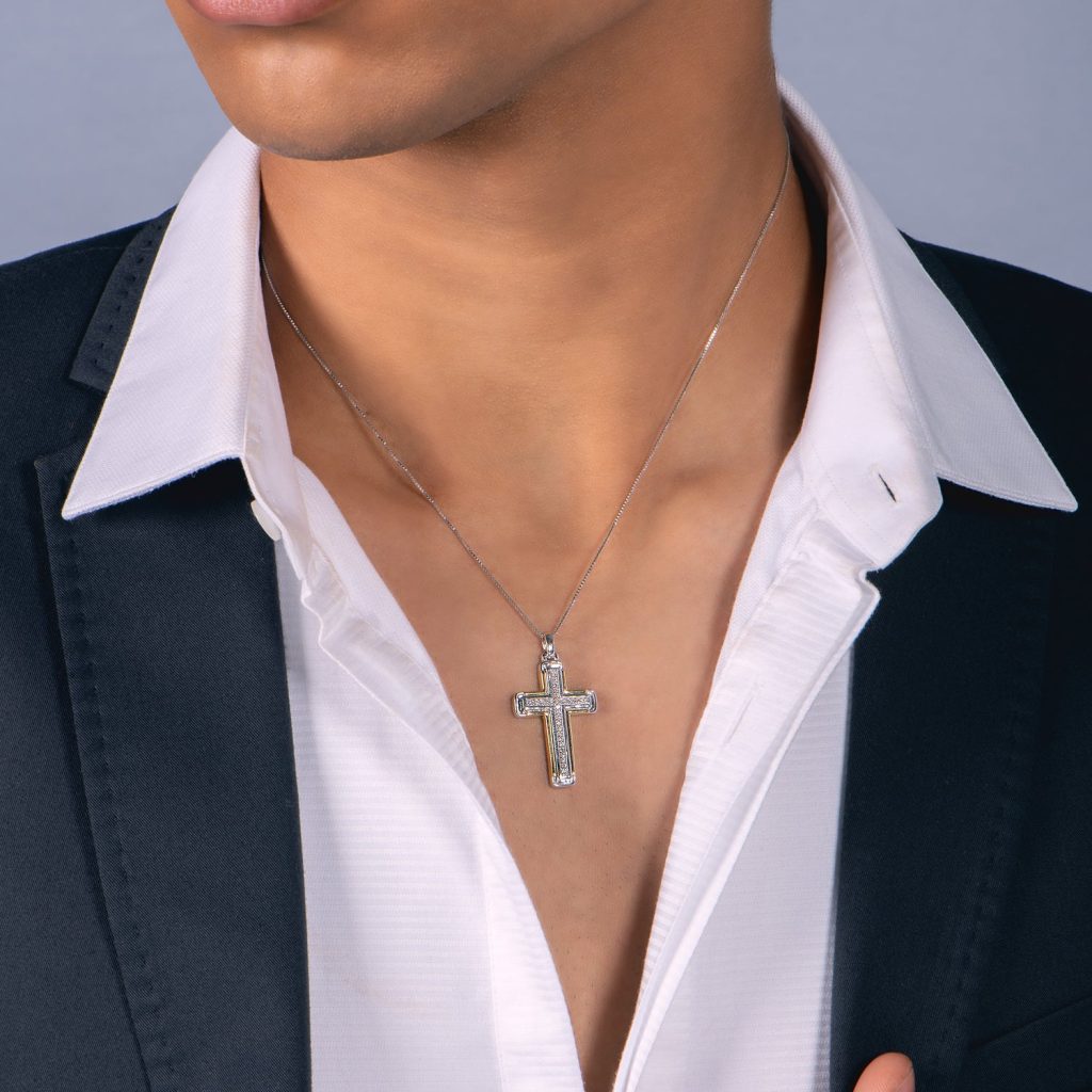 mens cross pendant