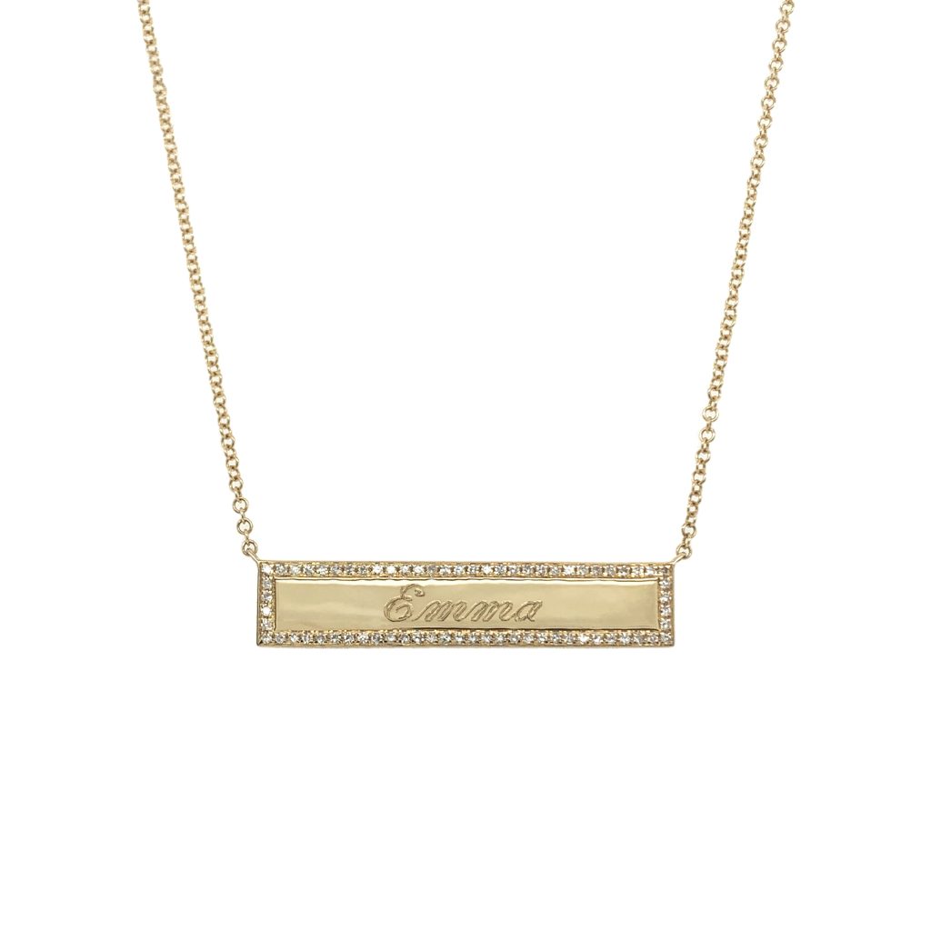 bar pendant necklace