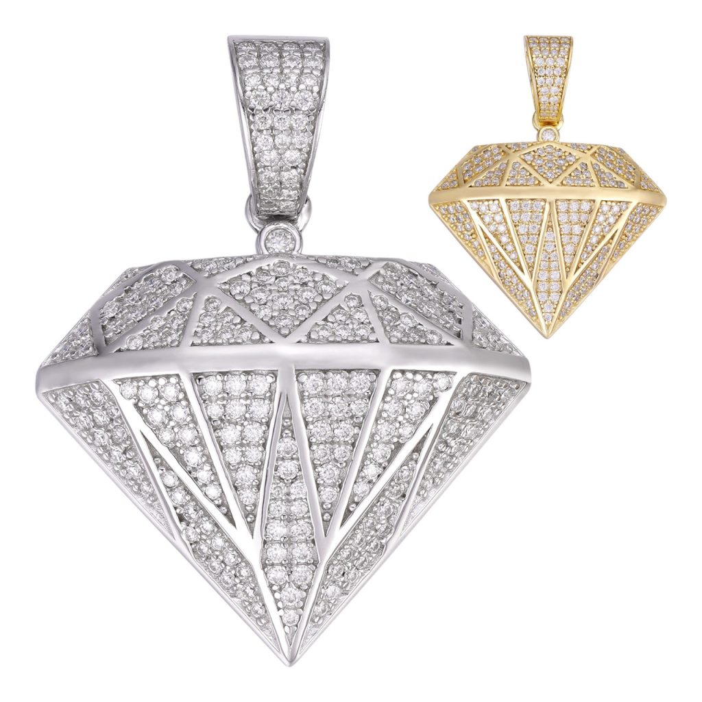 Diamond pendant mens