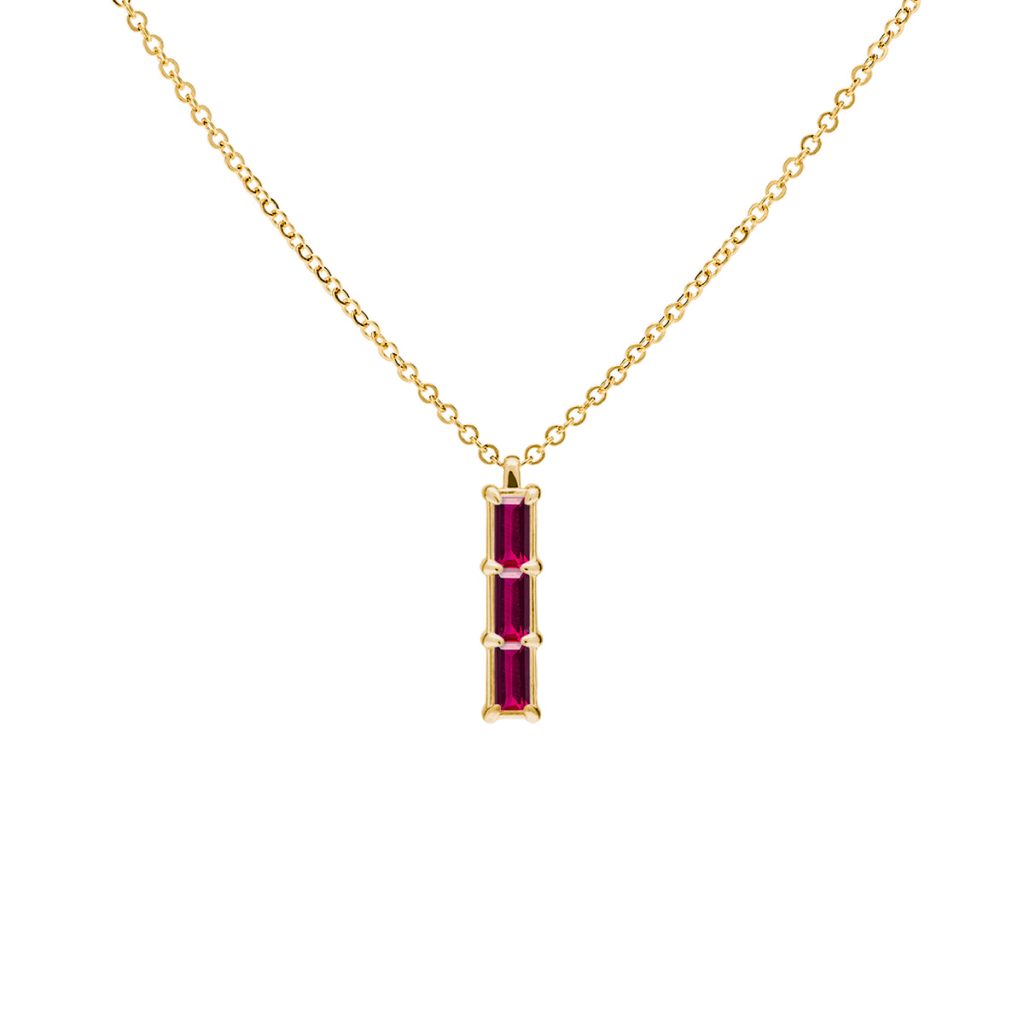 Ruby pendant necklace