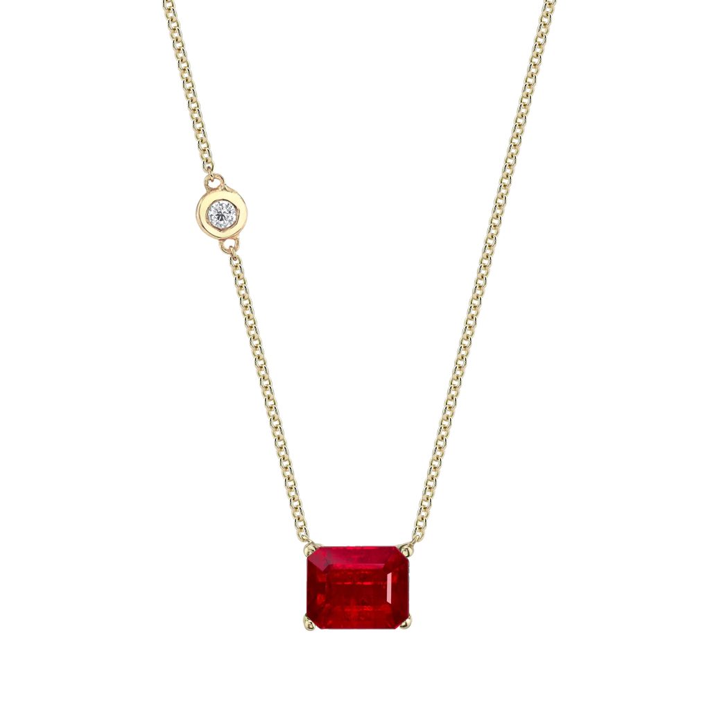 Ruby pendant necklace