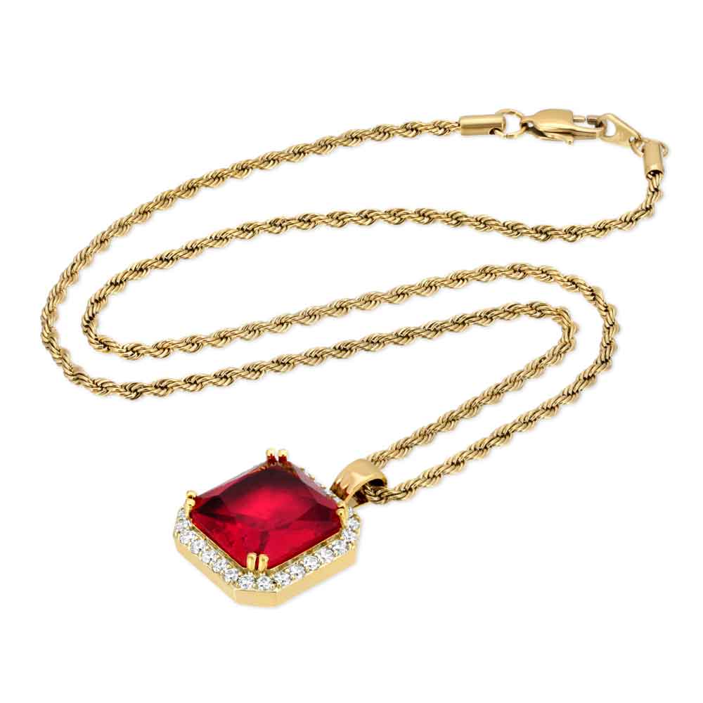 Ruby pendant necklace