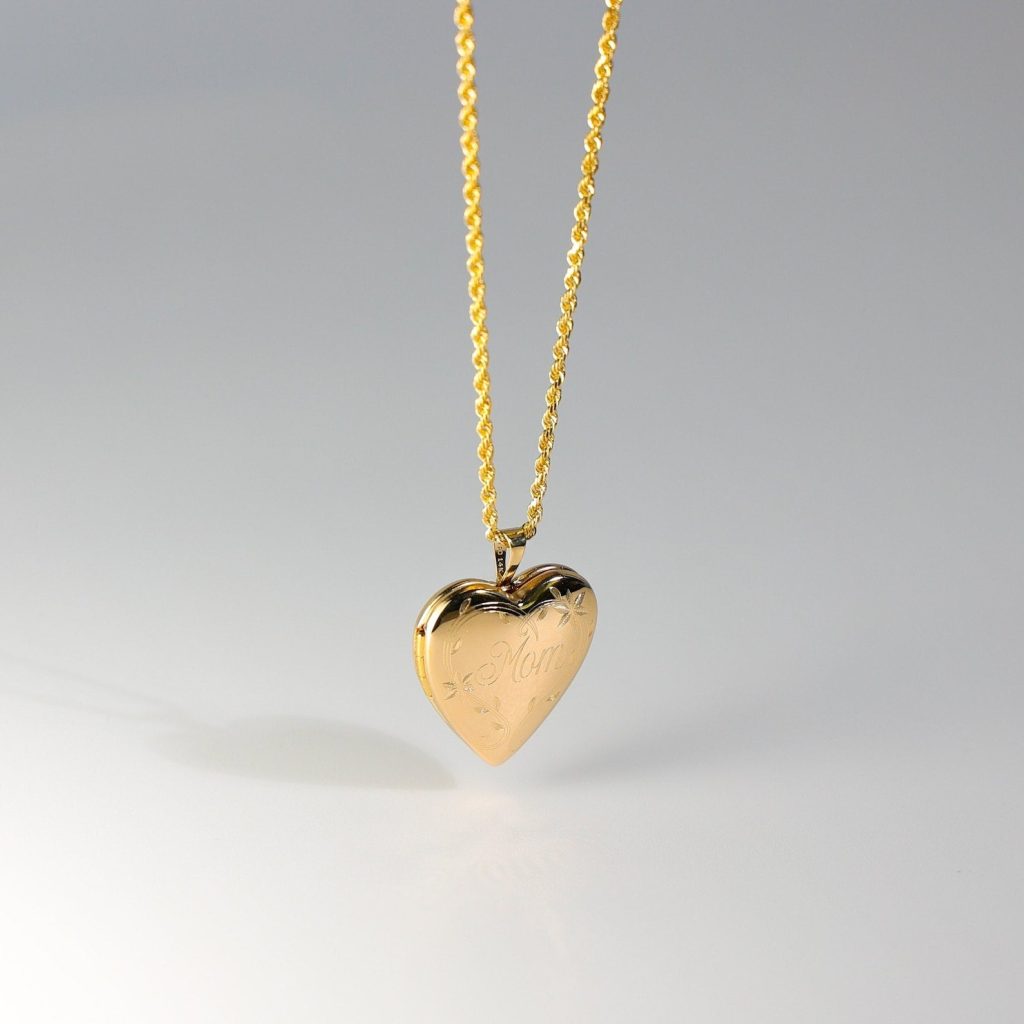 Gold locket pendant