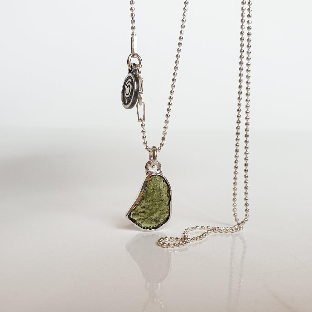 Moldavite pendant