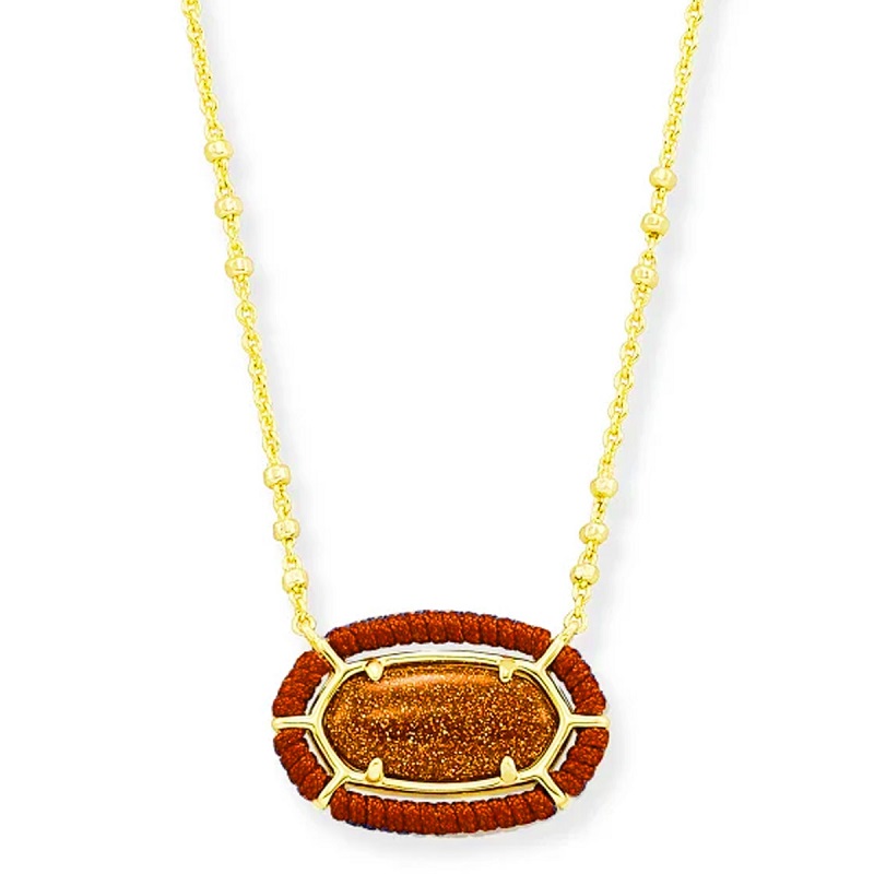 Elisa gold pendant necklace