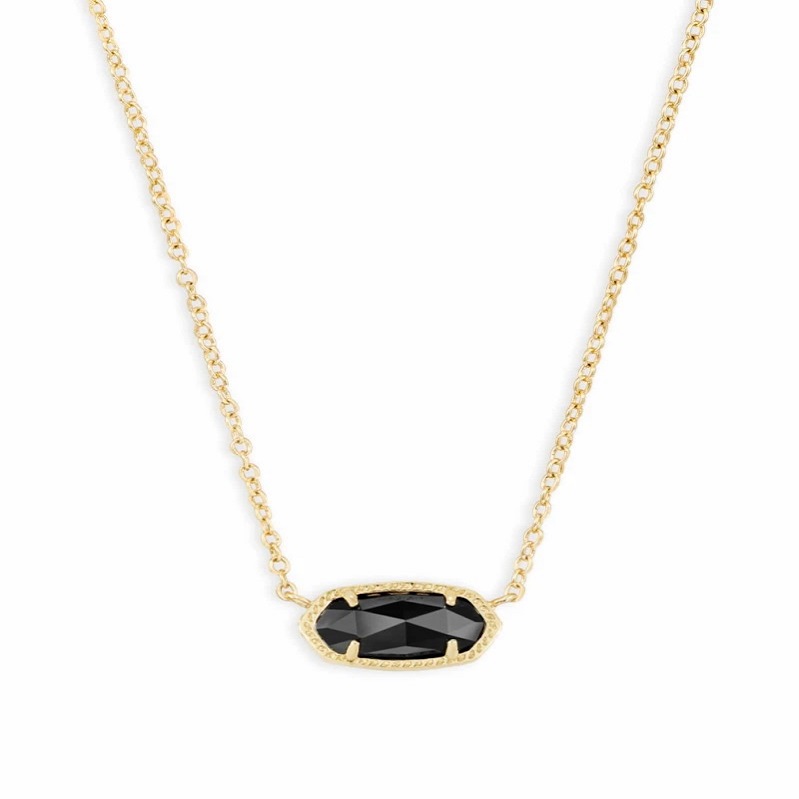 Elisa gold pendant necklace