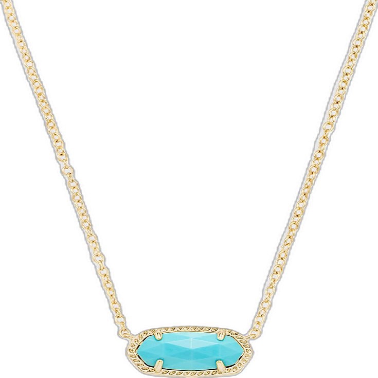 Elisa gold pendant necklace