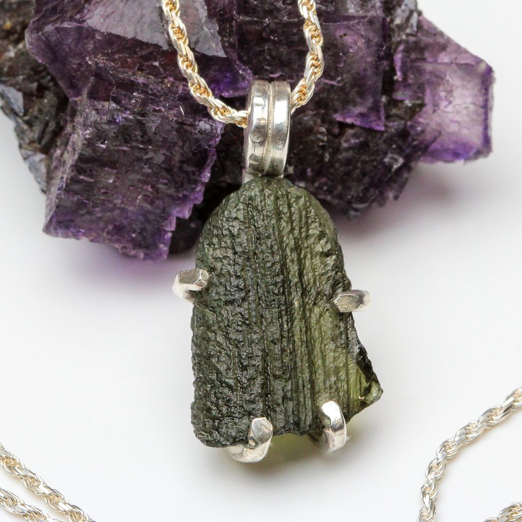 Moldavite pendant