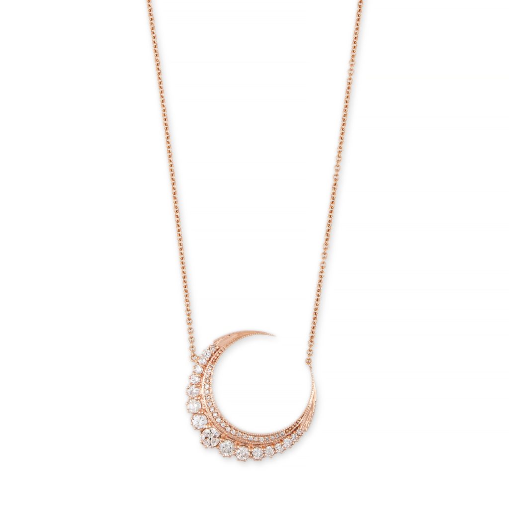 Moon pendant necklace