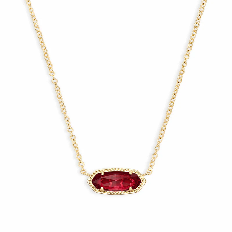 Elisa gold pendant necklace