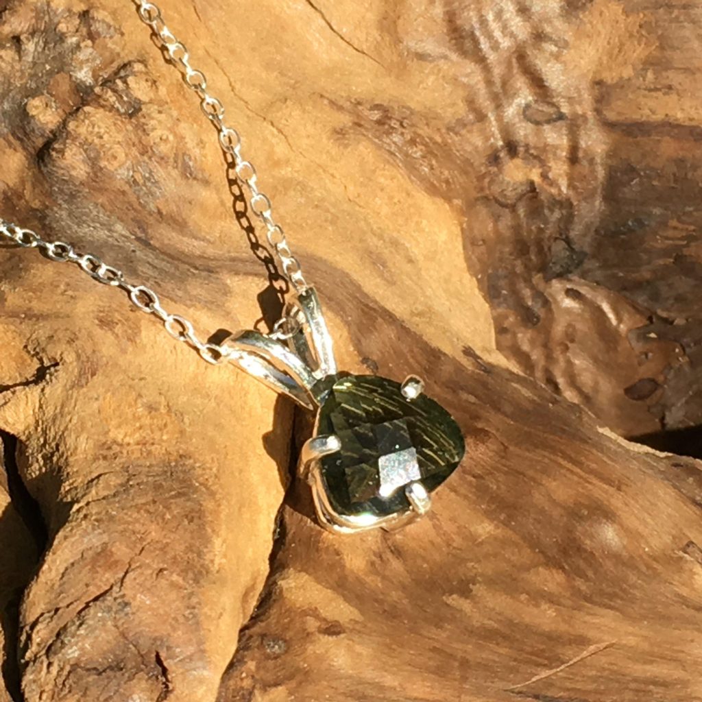 Moldavite pendant