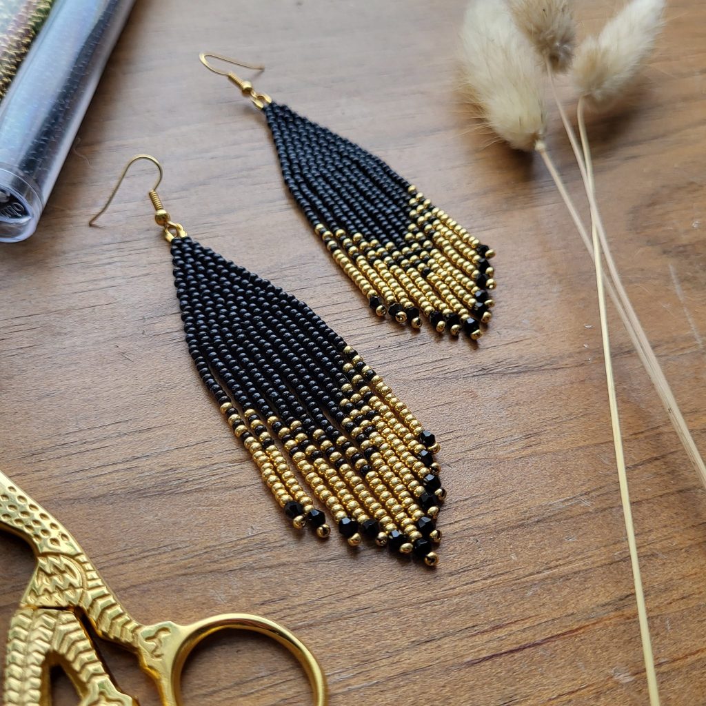 make beaded earrings