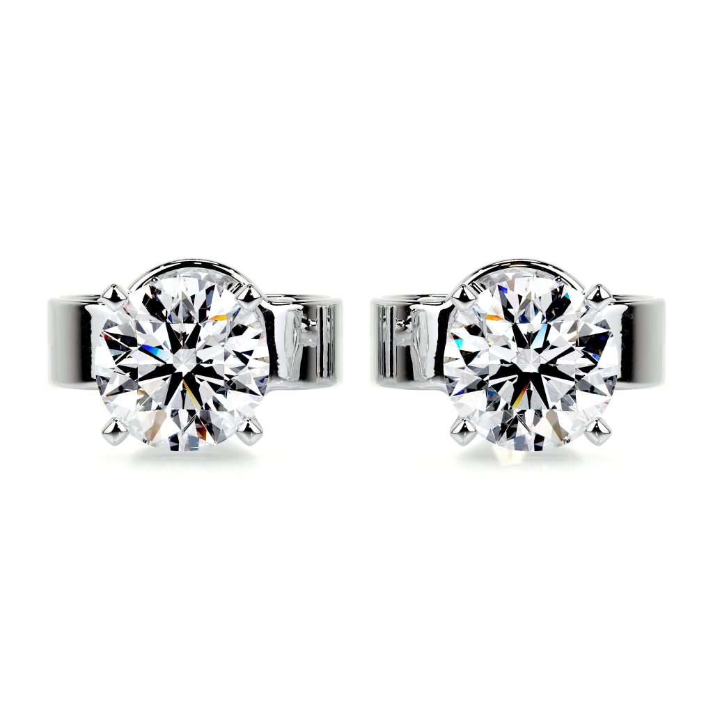 clean diamond earrings