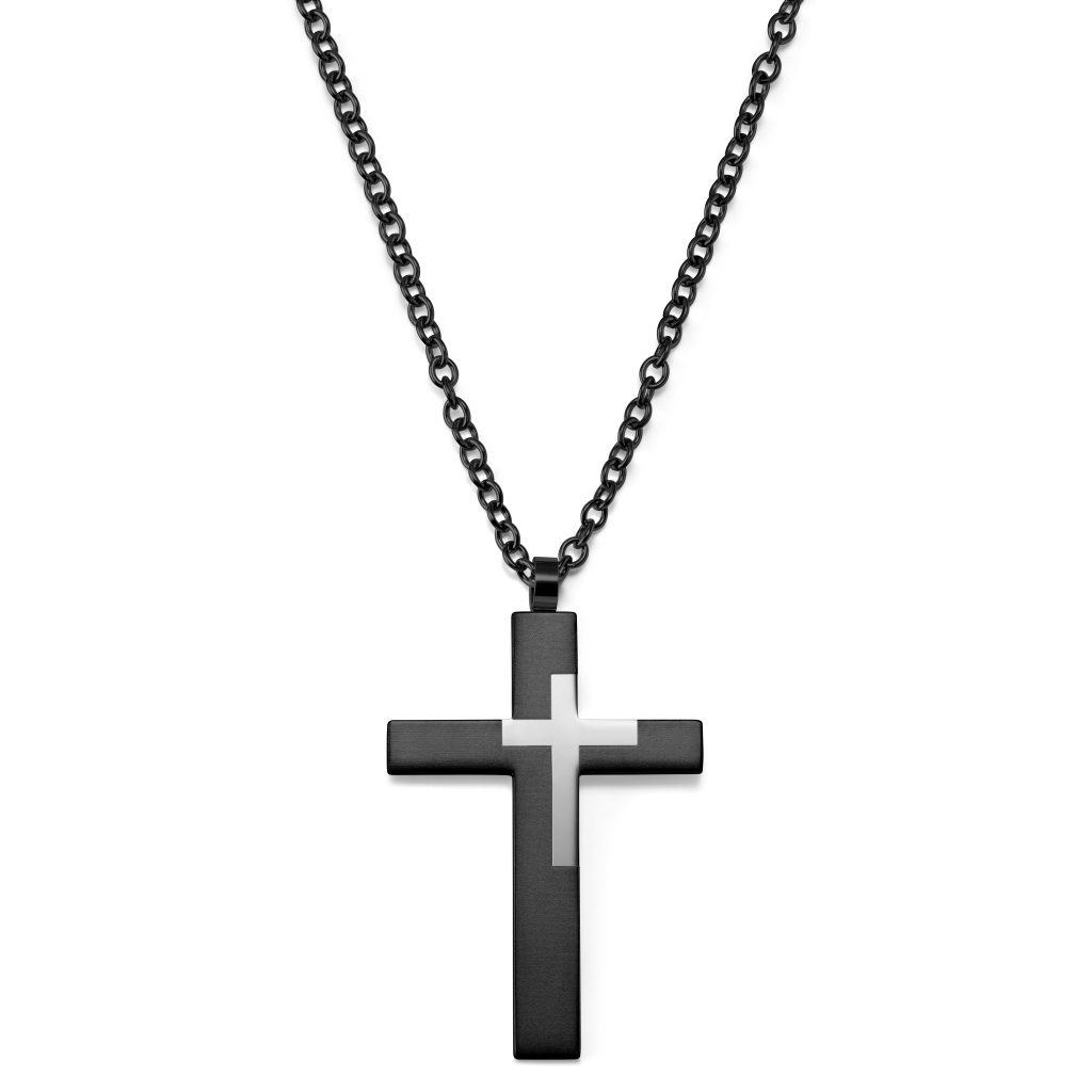 Stainless steel cross pendant