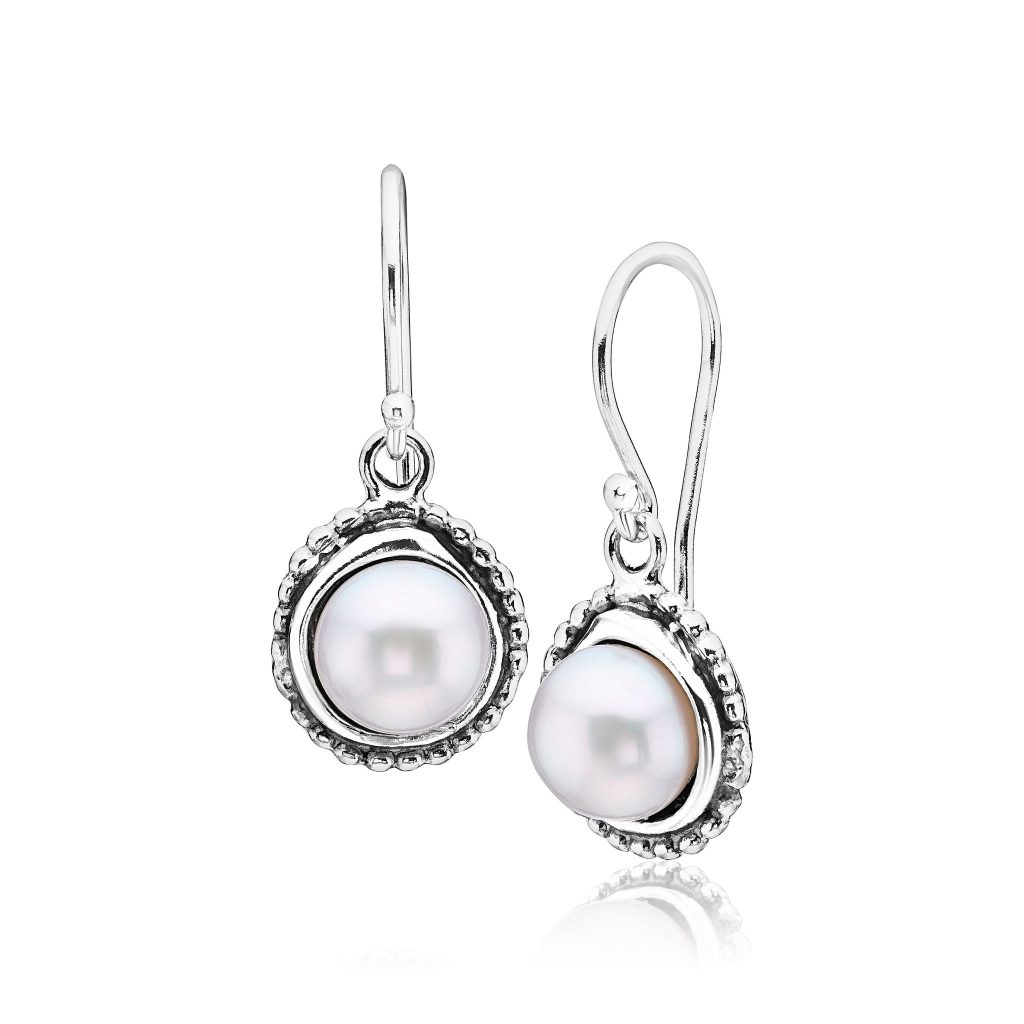 clean silver earrings