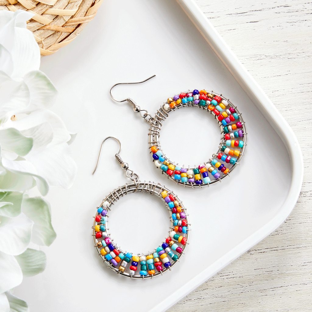 make earrings with beads