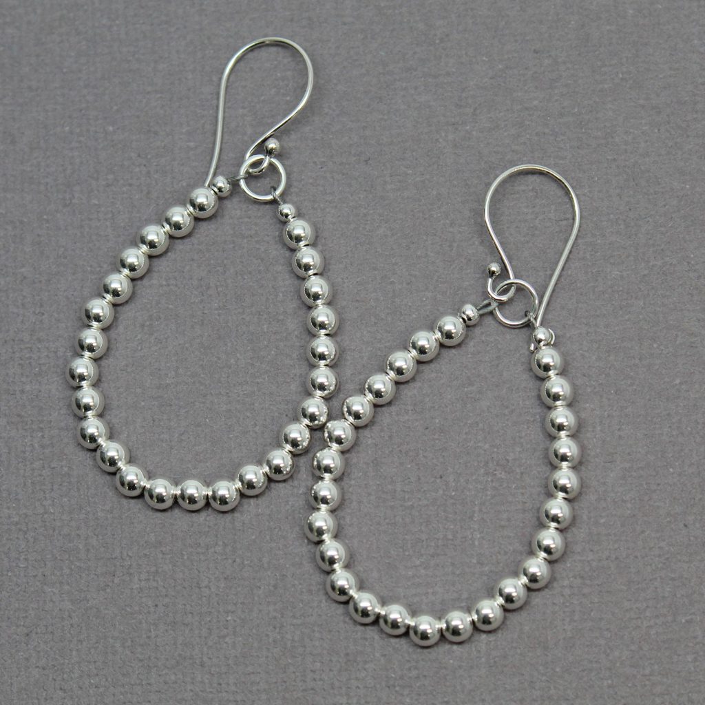 clean silver earrings