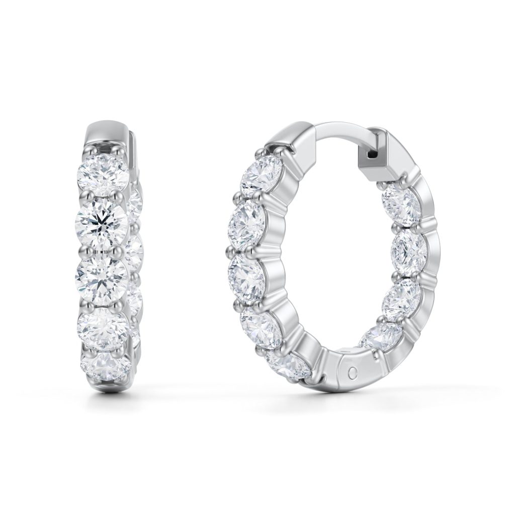 clean diamond earrings