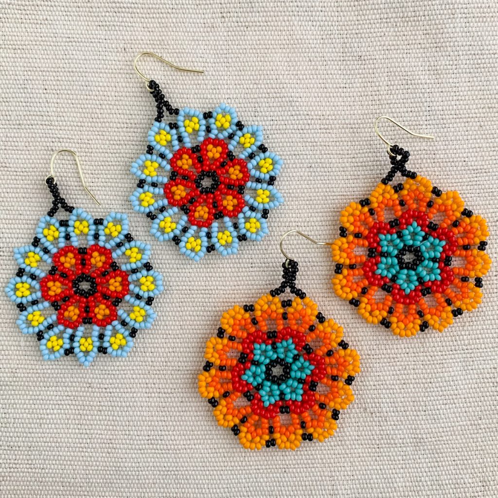 make beaded earrings