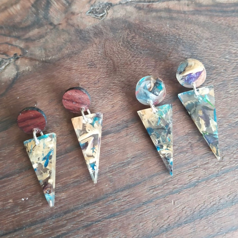 make resin earrings