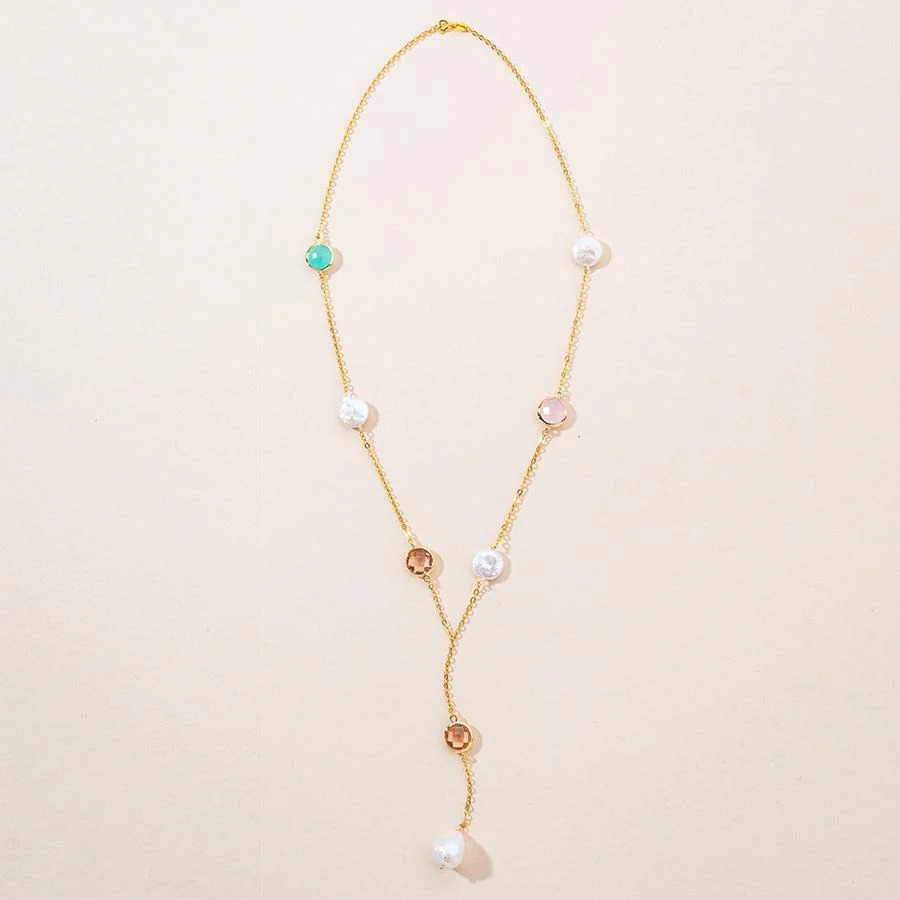 gold pearl necklace