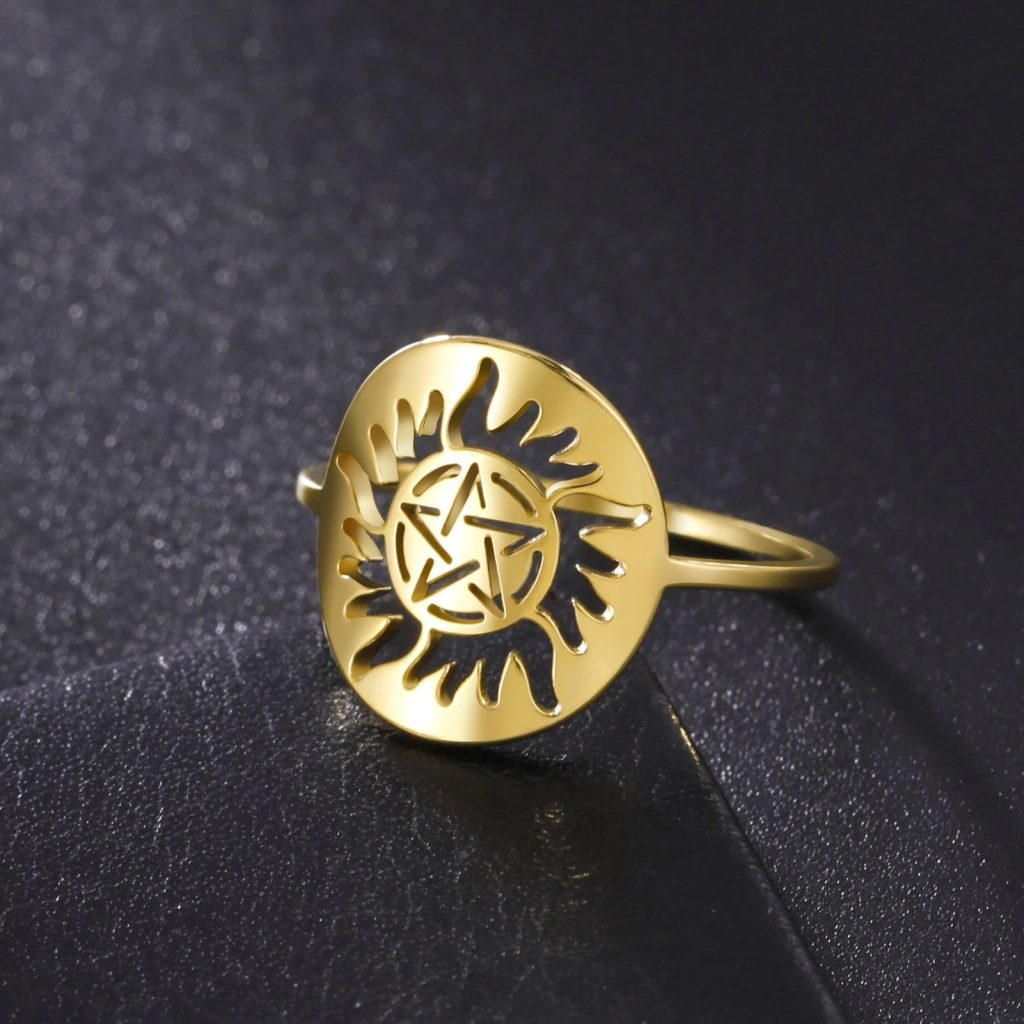 pentagram sun ring