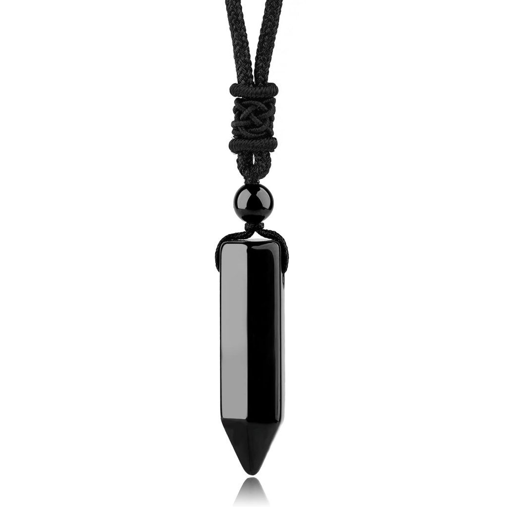 obsidian necklace