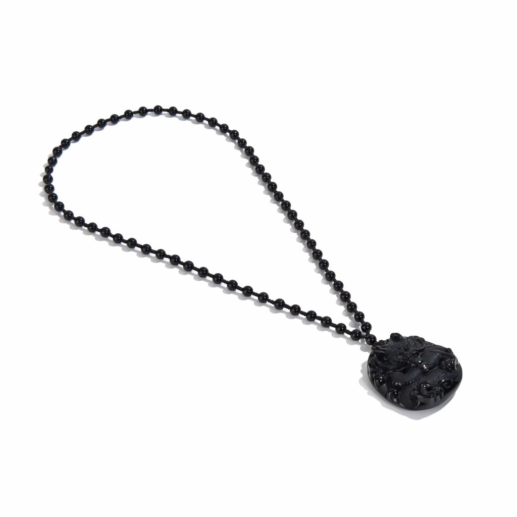 obsidian necklace