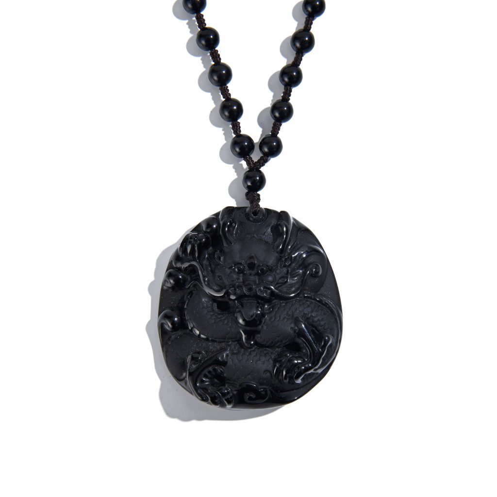 obsidian necklace