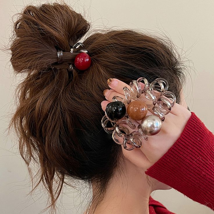 hair ties with balls